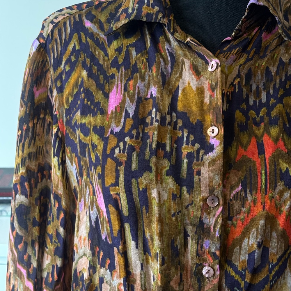 Massimo Dutti Multicolor Patterned Blouse - image 2